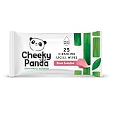The Cheeky Panda Abschminktücher aus Bambus | Mit Rosenduft | 25 Reinigungstücher fürs Gesicht | Biologisch Abbaubar | Super Sanft & Nachhaltig | Feuchttücher zur Make-up Entfernung