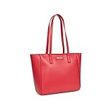 HEXAGONA - Schultertasche – kompatibel mit A4 und Handy – für Damen – Kollektion Léna, erdbeere, Einheitsgröße