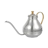 LIFKOME Edelstahl Teekessel mit Ergonomischem Griff Wasserkocher für Tee Kaffee Hoher Sicherheitsstandard Schnelles Erhitzen Geeignet für Zuhause Küche Restaurant
