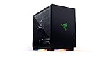 Razer Tomahawk Mini-ITX - Gaming Gehäuse mit Razer Chroma RGB (Schwingtüren an beiden Seiten, Belüftung, Staubfilter, Kabel-Management, für Radiatoren bis zu 240 mm) Schwarz