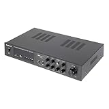 5 Kanal Bluetooth Vollverstärker,Digital FM USB Stereo Amplifier,Bluetooth Stereo Audio Stereo Amplifie,600W Verstärker mit Fernbedienung,für Outdoor, Desktop, Studio