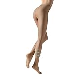 CALZITALY Stützstrumpfhose mit starker Kompression 10 mm/Hg, Feine Kompressionsstrumpfhosen Damen, S, M, L, XL, XXL, 3XL, 4XL, 70 DEN, Made in Italy (L, Beige)
