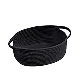 LCUHAVA Geschenkkorb, Präsentkorb Leer Baumwollseilweberei, Griff Korb für Geschenke, Mit Transparenter Geschenktüte, Schleife Geeignet für Baby Geschenke, Valentinstag, Hochzeiten, Geburtstage