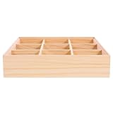 Cabilock Aufbewahrungskiste Obstschale Mit Deckel Lagerbehälter Container Abteil Deckel Für Wiederverwendbar Teebeutel-organizer Halter Für Zuckerpackungen Wegbringen Holz