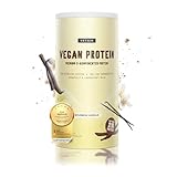 VETAIN Vegan Protein Pulver Vanille - 21g Protein pro Portion - 600g - Aus 5 pflanzlichen Proteinquellen - Ohne Sucralose & Zuckerzusätze - laborgeprüft & produziert in Deutschland