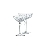 Nachtmann 2-teiliges Coupé Cocktailgläser Set, 180 ml, Noblesse, 100831, Cocktailschalen aus Kristallglas, Martini Gläser spülmaschinenfest