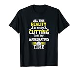 In meine Wakeskating-Zeit schneiden Lustiger Wakeskater-Humor T-Shirt