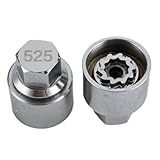 Edelstahl Rad Diebstahlsicherung Adapter für Seat 525 OEM 3D0698137 Auto Reifen Felge Sicherheitsschraube Schraube