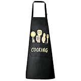 Vicloon Grillschürze für Männer, Verstellbare Schürze mit 2 Taschen,Bändern Küchenschürze für Männer, Wasserdicht küchenschürze Geschenk,Küchenschürze für Erwachsene Unisex