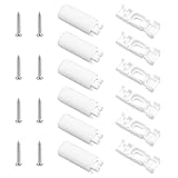 6 Stück Plissee Ersatzteile Klemmträger, Spannschuhe mit 6 Schrauben, Halterung, Klemmträger für Jalousien, Universal-Plissee Stick & Fix Klebeplatten