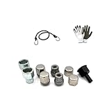 Kompatibel mit CUPRA Formentor ab 2020 (DB4) Diebstahlschutzmutter Set mit 4 Muttern + 2 Schlüsseln für Autoreifen Farad Kit Muttern aus Legierung