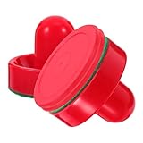 FELTECHELECTR Desktop Tischhockey mit Roten Schlägern und Pucks Kompakt und Tragbar Interaktives Air Hockey Zubehör für Schnelle Spielreaktionen und Spaßige Wettbewerbe