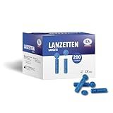 IEA Medical Lanzetten 200 Stück | Lanzetten Stechhilfe | Blutlanzetten | Lanzetten Blutzucker | Einweglanzette | Blutzuckermessgerät | steril, hygienisch