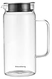 Glaskanne Glas-Tischkrug 1.0L Karaffe, Glaskaraffe, Wasserkaraffe KLAUSBERG KB-7686