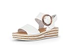 Gabor Damen Plateausandalen, Frauen Sandalen,Best Fitting,Freizeitschuhe,offene Schuhe,Strandschuhe,Plateausandaletten,Latte,37 EU / 4 UK