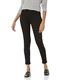 Amazon Essentials Damen Pull-On Stretch-Jeggings mit mittelhohem Bund (in Übergrößen erhältlich), Schwarz, 44 Lang
