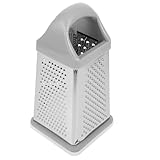 DOITOOL Edelstahl Vierseitige Multifunktionsreibe für Gemüse und Käse Langlebiger Küchenhelfer mit Rutschfestem Griff Vielseitig zum Schneiden Hobeln Reiben und Zerkleinern für Kartoffeln