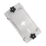 EXHUMKY Elektrische Stichsäge Einlegeplatte Aluminiumlegierung Multifunktionale Einsatzplatte für Präzises Holzarbeiten Geeignet für Heimwerker und Bauprojekte