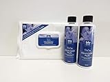 BluTimes Wasserbett Konditionierer - Aqua Clean Plus (2er Sparpack) mit Vinyl - Reinigungstücher