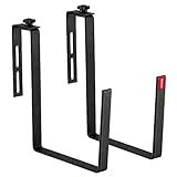 KADAX Blumenkastenhalter, Halterung für Blumenkästen, Blumenkastenhalterung, UV-Beständig Balkonkastenhalter, Blumenkasten Halterung ohne Bohren (2 Stück, Schwarz)