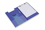 Rapesco VFDCB0L3 Klemmbrettmappe mit Einsteckfach A4+, Blau