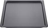 Siemens HZ631070, universelles Backblech, emailliert, 37,5 × 45,5 × 3 cm (L × B × H), spülmaschinengeeignet, robust, kratzunempfindlich, anthrazit
