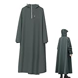 Regenponcho - Regenponcho Für Motorradfahrer | Langer Wiederverwendbarer Fahrrad Regenmantel für Motorrad Roller Jagen Reisen Camping Berg Angeln Wandern und Outdoor Aktivitäten