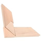 UPKOCH 4 Stücke Intellektuelles Lernspielzeug Puzzles Geometrische Kinderformen Für Zahlen Kleinkinder Logik Geist Denksportaufgabe Puzzle Khaki Holz