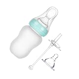 Toyvian Multifunktionale Babyflasche 180ml Für Die Ernährung Von äuglingen Blaue Fütterungsflasche Für Brei Und Milch Ideal Für Unterwegs