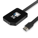 Wireless Display Dongle, 5G Miracast HDMI Dongle, Kompatibel mit i-Phone/i-Pad/Android/i-OS zu TV/Monitor, unterstützt Miracast, DLNA, Airplay