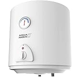 Elektro Warmwasserspeicher Größenwahl 30 Liter Speicher, 1500W Heizleistung und Thermometer - Boiler - Wasserboiler - Warmwasserboiler, Weiß, 66 x 47 x 47 cm; 17.04 Kilogramm, WD-ELKESS-30L