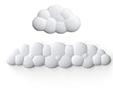 Handballenauflage für Tastatur, Gerbala Cloud Handgelenkauflage Weiche, Ergonomisches Wolke Handauflage Tastatur Mit Pu Leder Memory Schaum, Niedliche Tastatur Handgelenkstütze (Weiß)