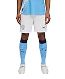 Puma Manchester City FC Herren Shorts 25/26, Puma Weiß-Team, Hellblau, XS