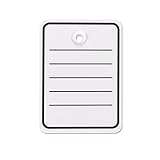 MASHPAPER Warenanhänger mit Öse I 48 x 65 mm I Anhängeschilder aus Karton zum Beschriften, 1.000 Preisetiketten, weiß