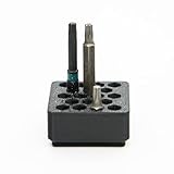 BOB'S TOOL COMPANY 1/4-Zoll-Sechskant-Treiber-Bit-Organizer, 18 Sechskantschlitze, 1 x 42 mm Gridfinity-kompatibel, 3 Stück
