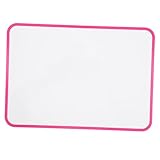 Lurrose Doppelseitiges Magnetisches Kleines Whiteboard Abwischbar Schreibtafel für Büro Schule Lernen Graffiti Zeichenbrett Rosa
