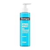 Neutrogena Hydro Boost Aqua Reinigungsgel, sanfte Gesichtsreinigung mit Hyaluronsäure & Glycerin, feuchtigkeitsspendender Make-up Entferner für alle Hauttypen (200 ml)