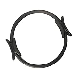 Pilates Ring - 36 cm Fitness Ring with Non-Slip Handles, Resistance for Home Training, Yoga & Pilates, Muscle Building for Legs, Abdomen, Arms & Butt (Black)