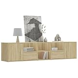 GCHDHAPB Wohnschränke & Aufbewahrung, Eckschrank, Sonoma-Eiche, 200 x 40 x 45 cm, Holzwerkstoff