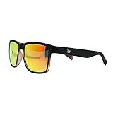 Surf Monkey Sonnenbrille für Herren und Damen, polarisiert, für Erwachsene, Schwarz/Schwarz
