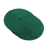 SOIMISS 10stücke Pflanzenschutzmatte Aus Vlies Wiederverwendbar Baumschutzmatte Baumwurzelschutz Baummulchschild Außendurchmesser Innenloch Für Gartenpflege