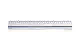 Wedo 525430 Schneidelineal (aus Aluminium, mit Stahlkante und rutschsicherer Gummieinlage, 30 cm)