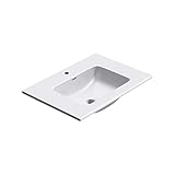 doporro Waschbecken Einbauwaschbecken mineralguss 70x48x14 cm Design Einbauwaschbecken weiß, Waschbecken, Waschtisch, Handwaschbecken Col02