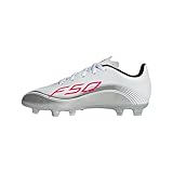 adidas Unisex Kinder F50 Messi Club Firm Ground/Multi Ground Football Boots Kids, FTWR White/Lucid red/Silver met., 33 EU
