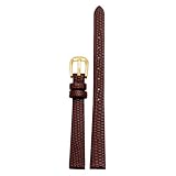 NEYENS Echtleder-Armband für Damen, 6 mm, 8 mm, 10 mm, 12 mm, Eidechsenleder, kleine Armbanduhren, Gürtel, Dornschließe, 6 mm, Achat