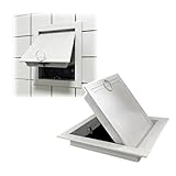 HJLKDYM Einbau-Zugangsklappe Mit Griff, Inspektionstür Aus Aluminiumlegierung Für Dachböden, Flächenbündige Wartungsklappe Für Decken/Trockenbauwände(25x25cm)