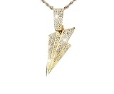 Kubanische Gliederkette für Herren mit Papierflieger-Anhänger, Hip-Hop-Streetwear-Halskette für den Alltag, trendiges Geschenk