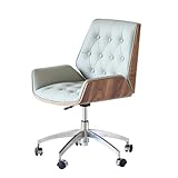 ErgonMidBack Bürostuhl, 360° drehbar, höhenverstellbar, Arbeitsstuhl mit bequemem Schwammsitz, für Zuhause & Büro, ideal für Erwachsene & Frauen