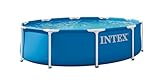 INTEX 28200EP 3 m x 76 cm Metallrahmen oberirdischer Swimmingpool, nur Pool (Pumpe Nicht im Lieferumfang enthalten)