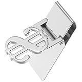 MUCKLILY Edelstahl Geldklammer mit US Symbol Kompakter Geldclip für Scheine Kreditkarten und Schecks Praktischer Robuster Bargeldhalter für Büro und Alltag